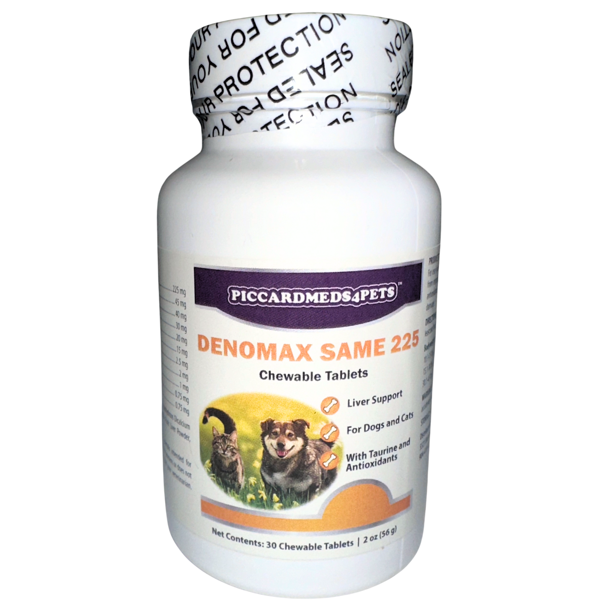 Piccardmeds4pets Denomax Same 225 for Dogs and Cats 30 Count + FREE Bandana!