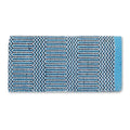 Turquoise Double Weave 32x64 Acrylic Blend Saddle Blanket TURQ BLACK CREAM