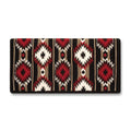 Mayatex 1463-13 36x34 "2x2" Wool Blanket RED TAN CREAM
