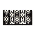 2 X 2 1463-11 New Zealand Wool Saddle Blanket BLACK WHITE GREY