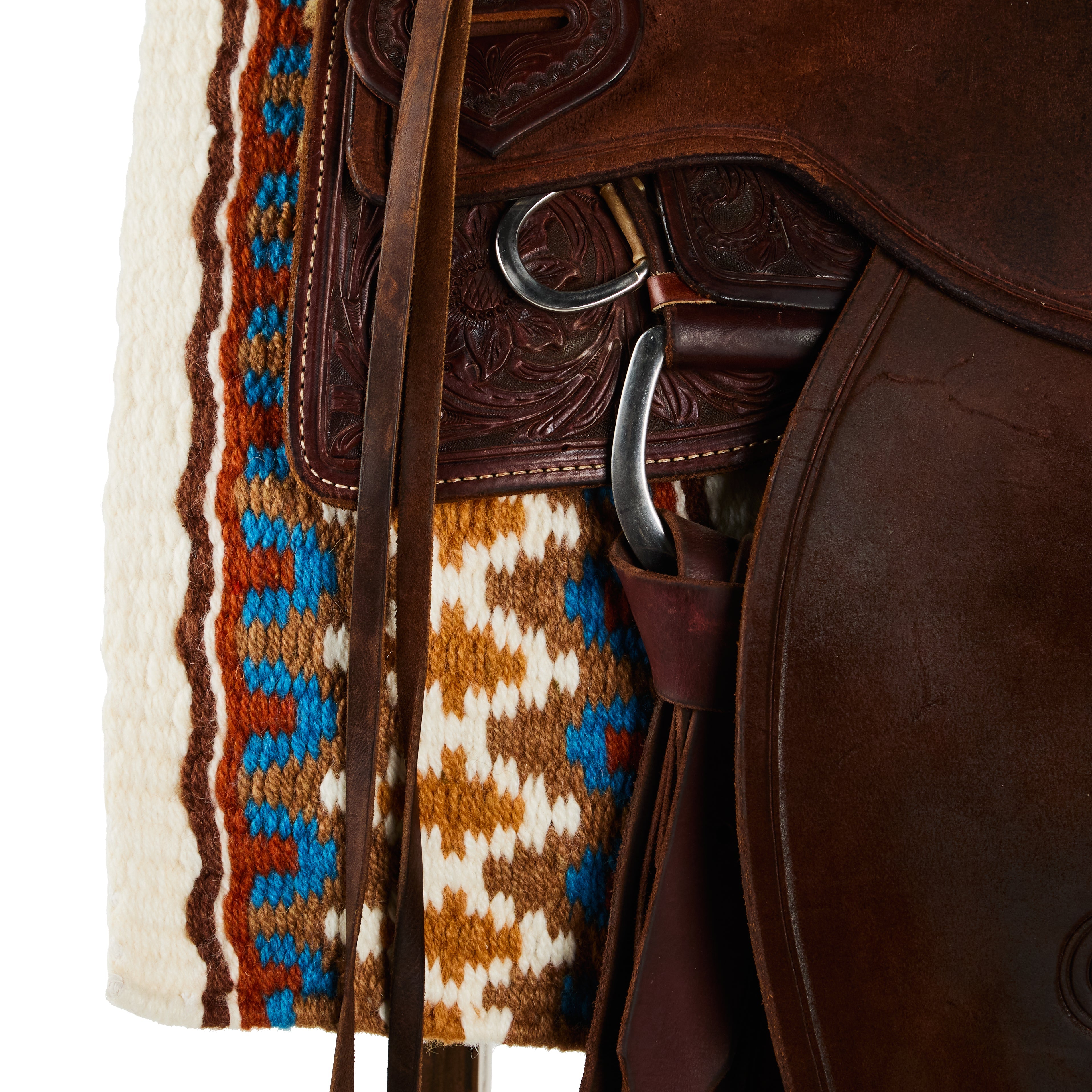 1313AA-54 Double Arrow 40X34 New Zealand Wool Saddle Blanket