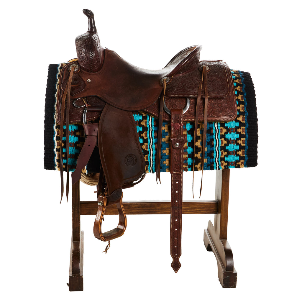 1313AA-30 Double Arrow 40X34 New Zealand Wool Saddle Blanket