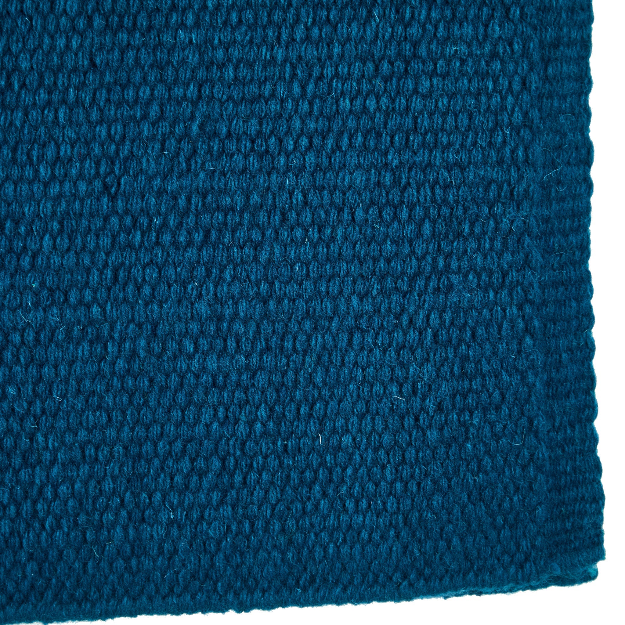 1314C-100 San Juan Solid Ocean Blue 38x34 New Zealand Wool Saddle Blanket
