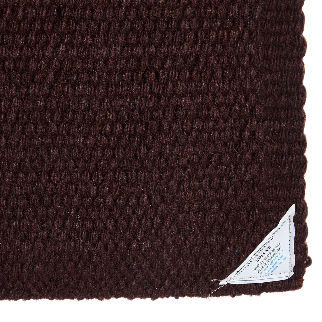 1314-96 San Juan Solid Expresso 36x34 New Zealand Wool Saddle Blanket