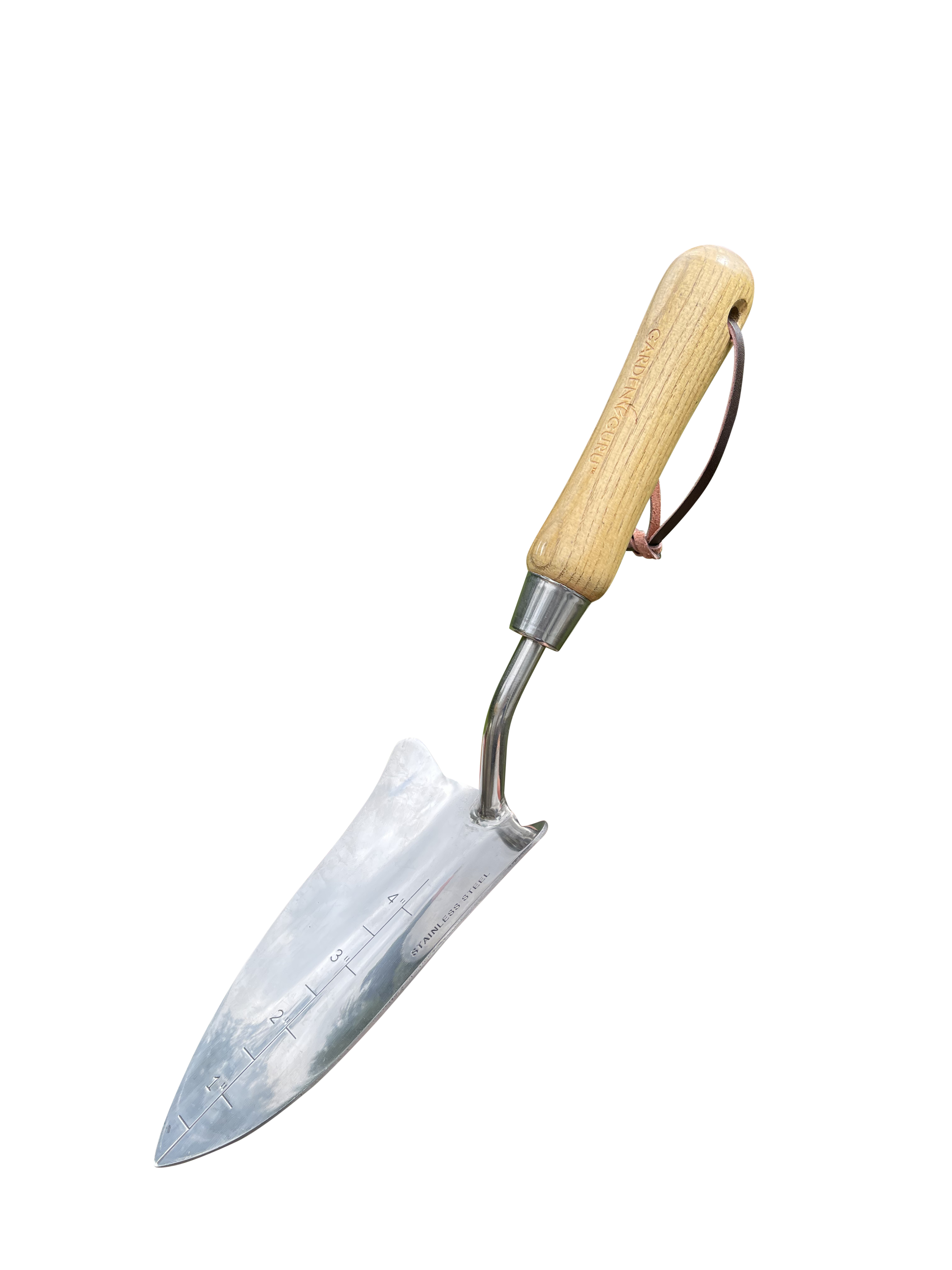Stainless Steel Transplanter Trowel (classic wood handle)