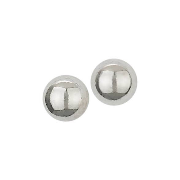 Would Be Missed Sterling Silver Simple Ball Studs