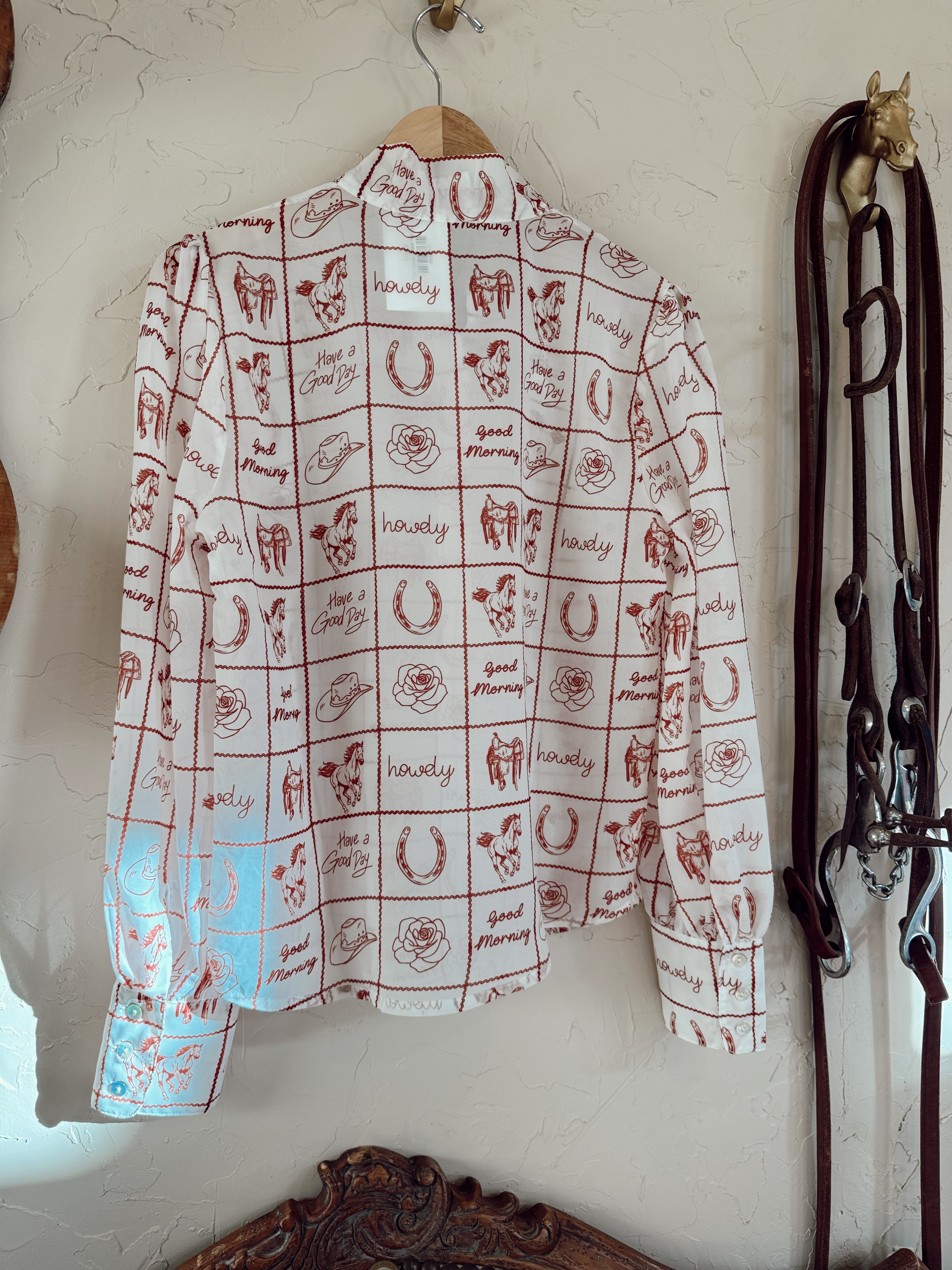 The Howdy Check Top