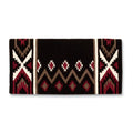 1431-7 Mayatex New Phoenix Wool Saddle Blanket 38in X 34in COFFEE RED CREAM