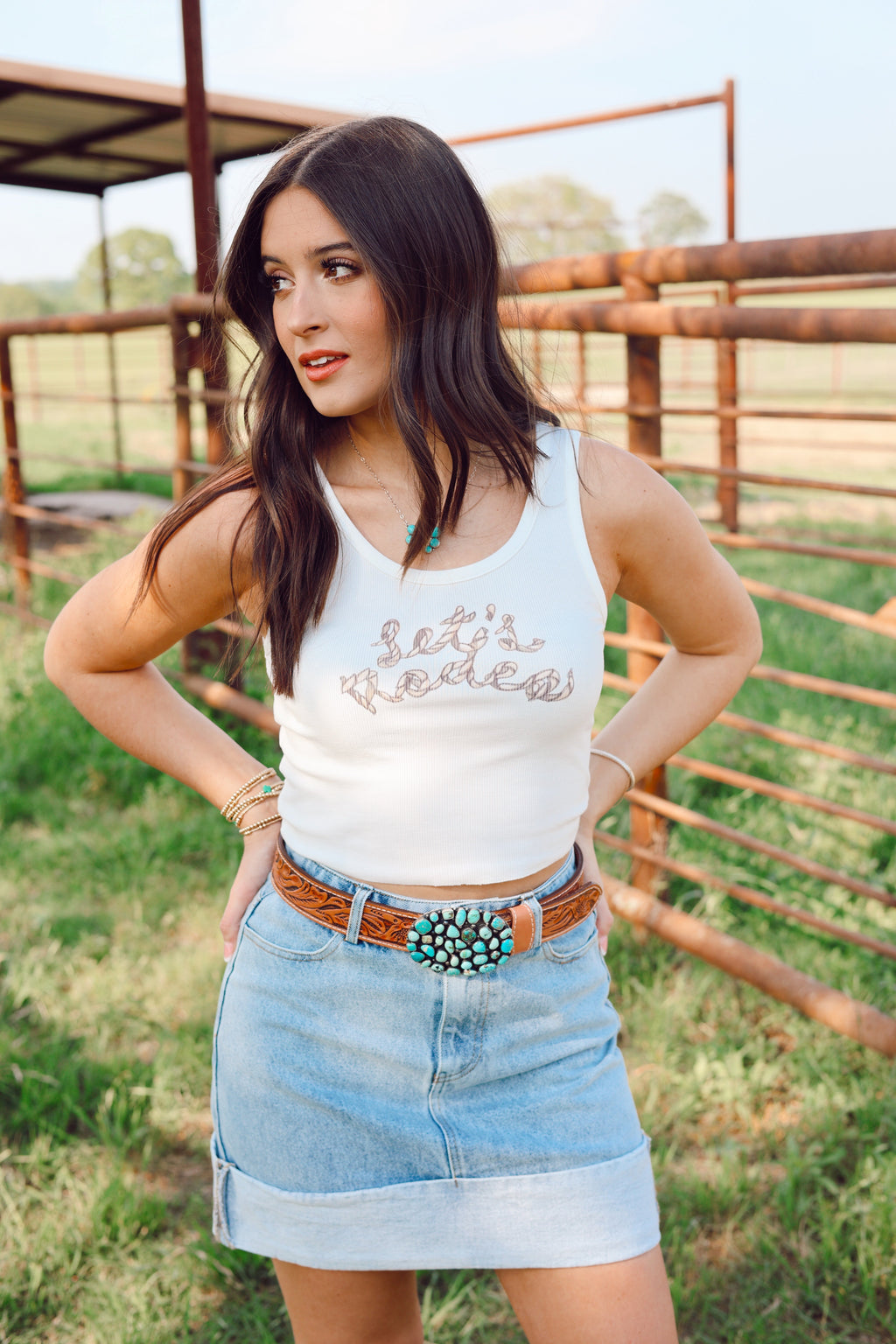 Let's Rodeo Tank-EXTRA SMALL