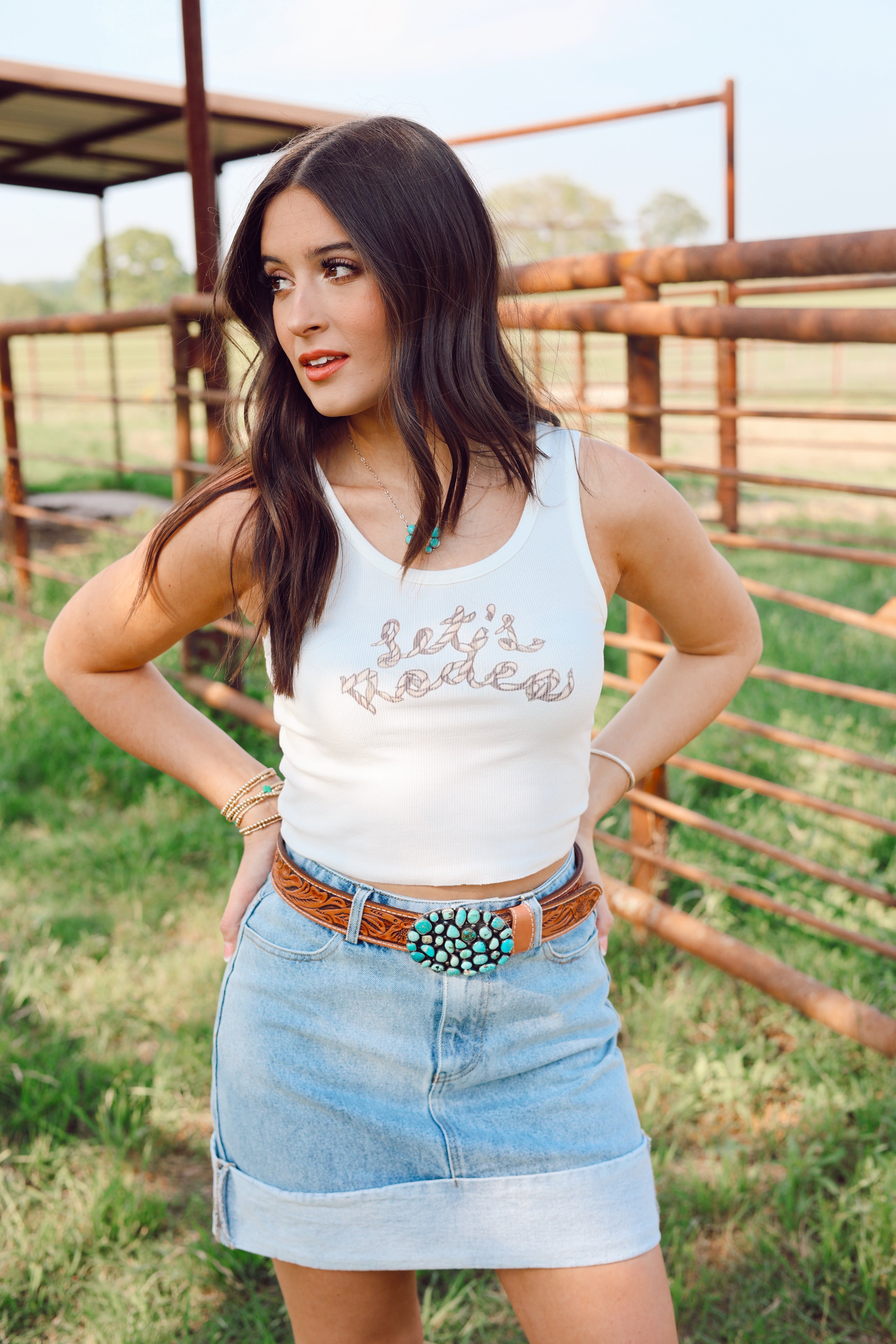 Let's Rodeo Tank-EXTRA SMALL