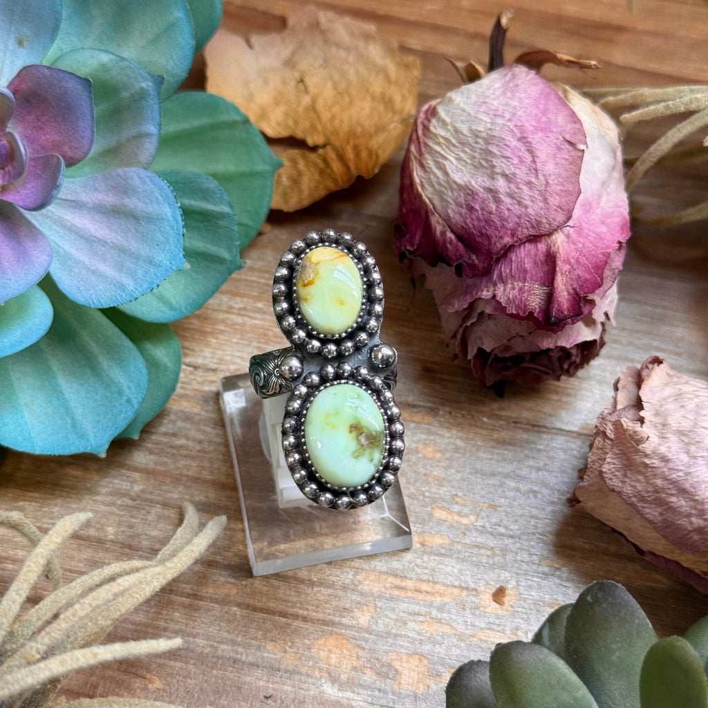 Mj Ring -Palomino Turquoise Adjustable Ring