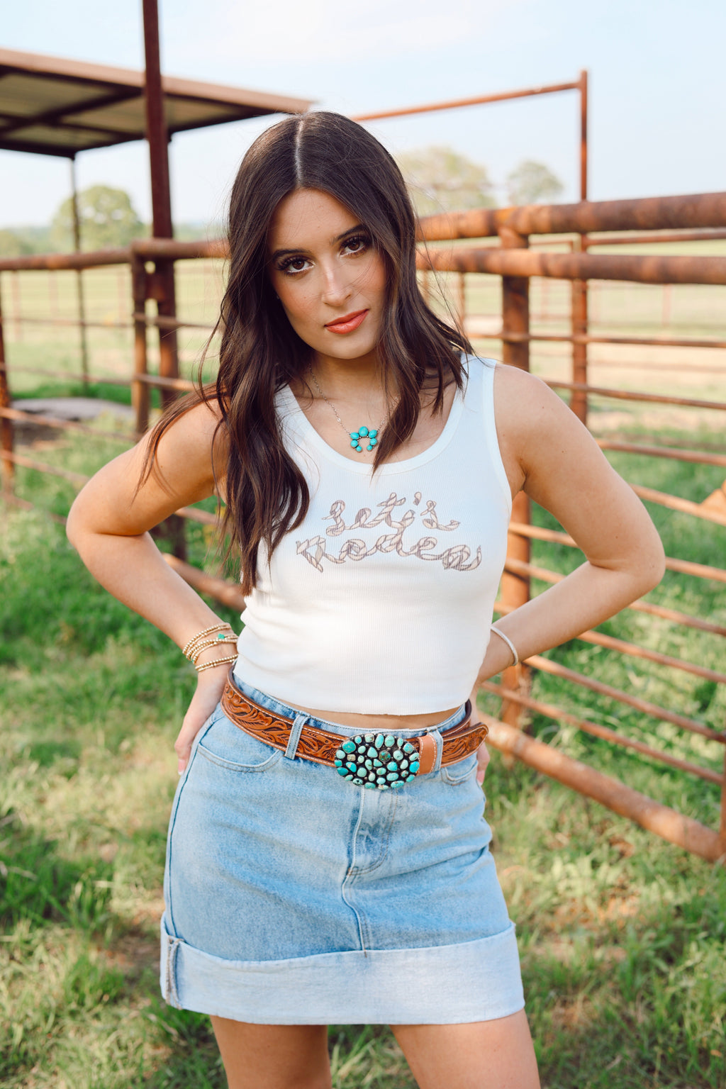 Let's Rodeo Tank-EXTRA SMALL