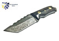 Damascus Steel Knife, Mini Beast / Dyed Bone grip by Titan TD-190