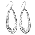 Mustang Sally Sterling Silver Large Open Swirl Hoop Earrings