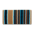 Mayatex 1458-1 40 X 34 In. Gemini Wool Saddle Blanket TAN TURQ BRN