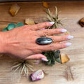 MJ Ring -White Buffalo Adjustable Ring