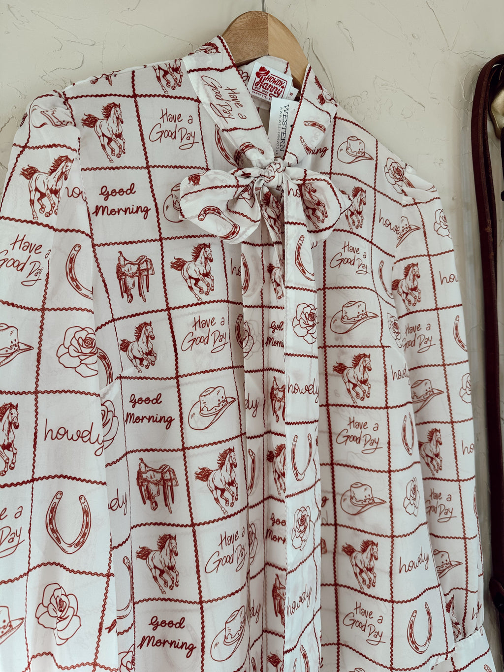 The Howdy Check Top