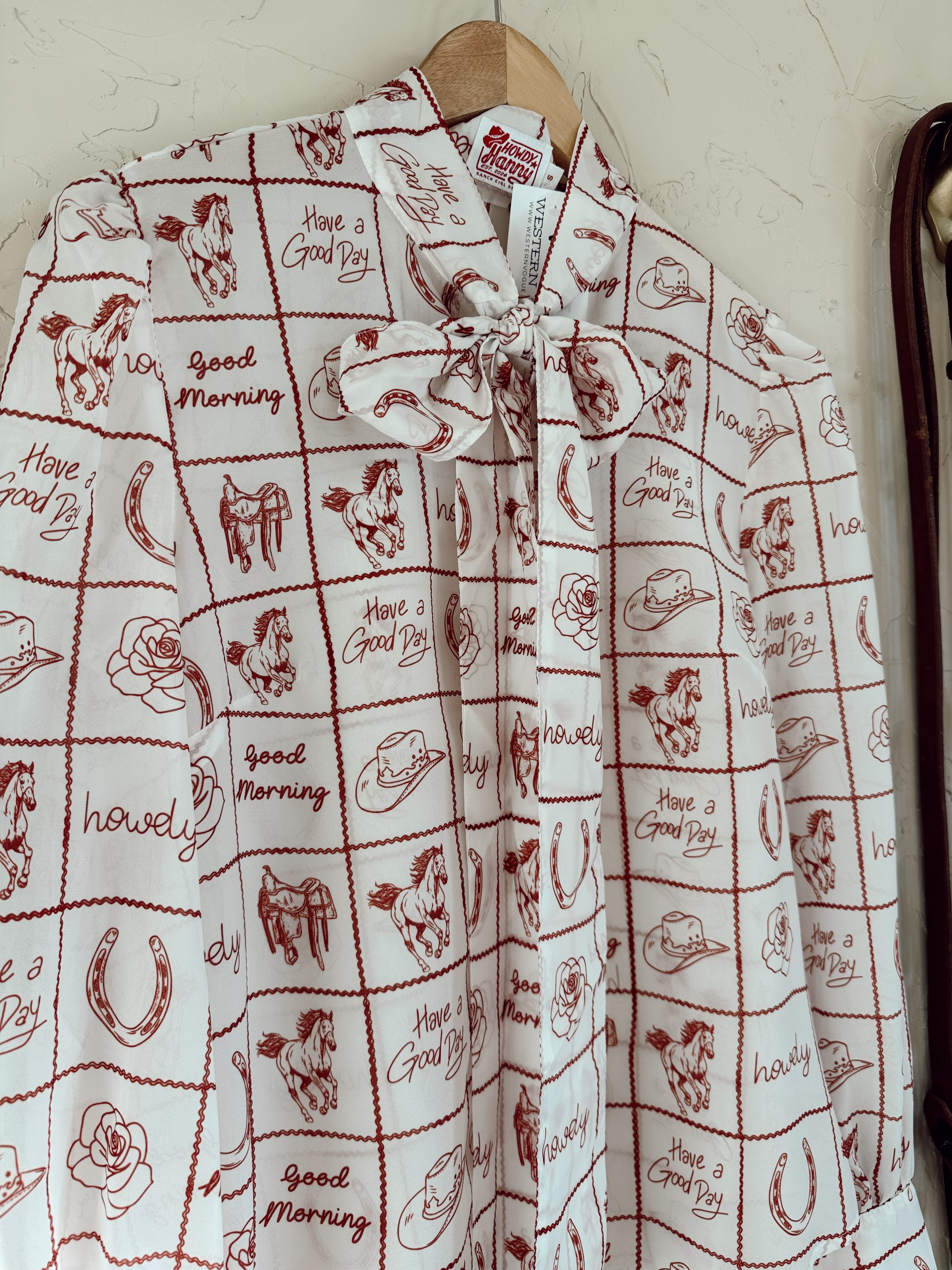 The Howdy Check Top