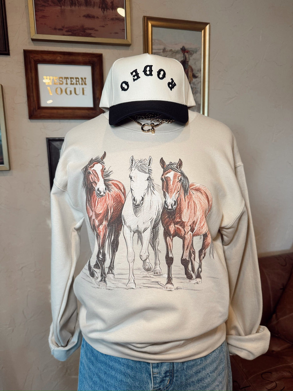 All The Pretty Horses Sweatshirt-MEDIUM