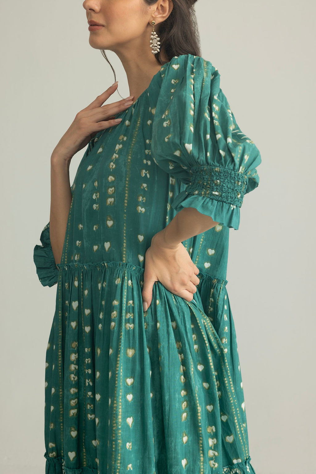 Gypsy Heart Dress in Canyon Teal