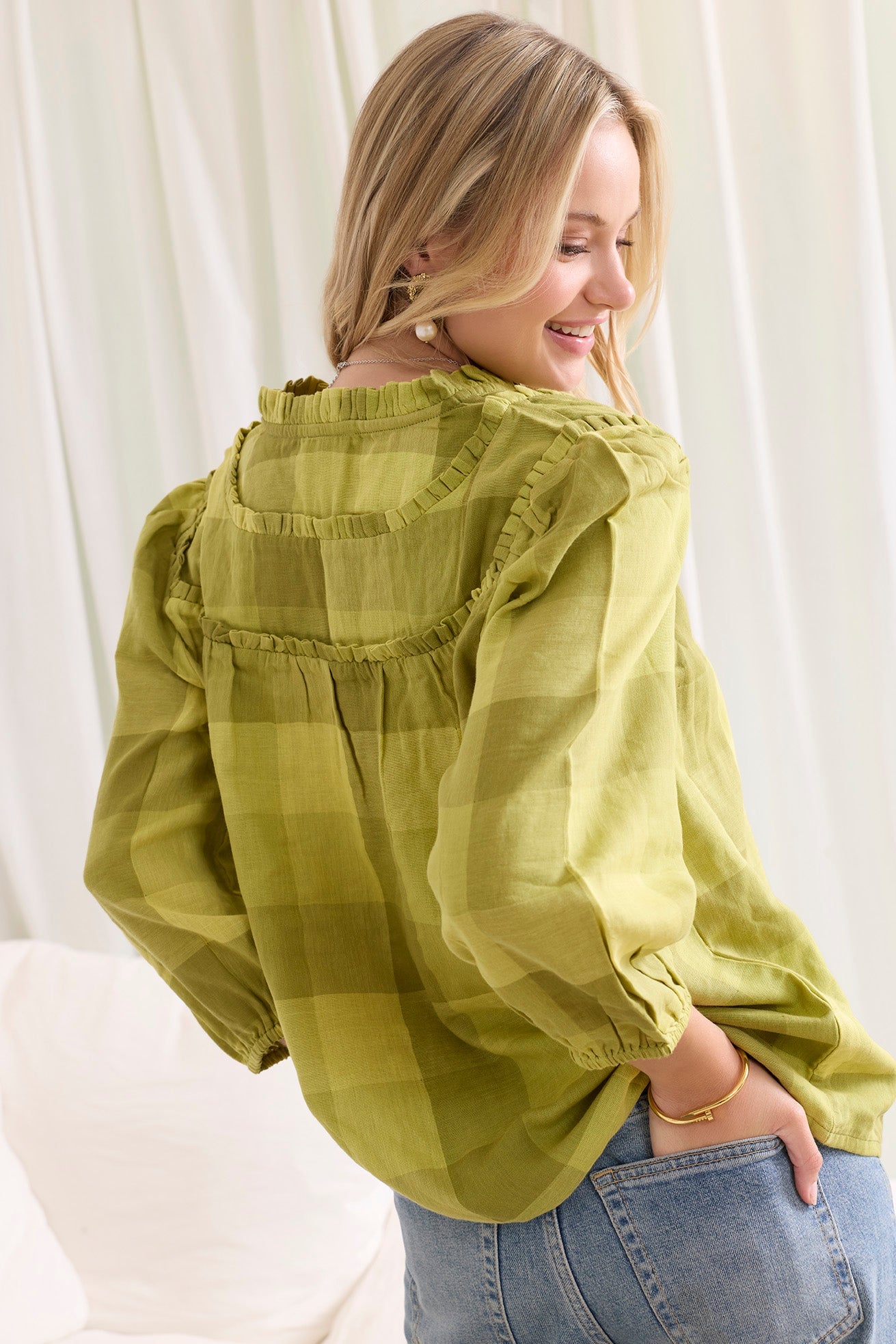 Sweet Auburn Dye Top in Green