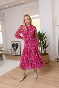 Fleur de Dusk Dress in Pink