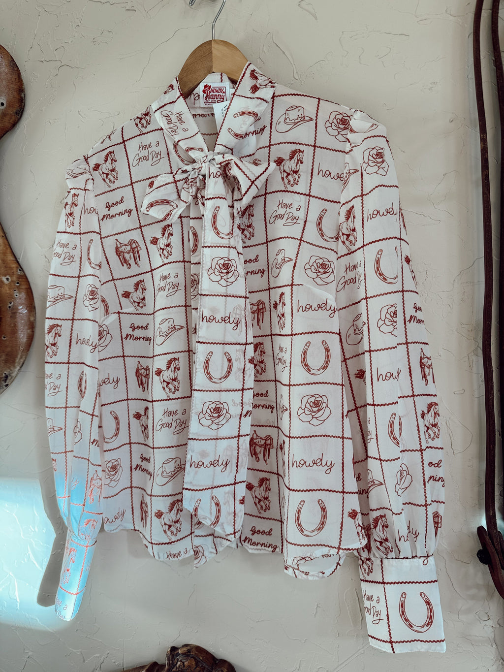 The Howdy Check Top