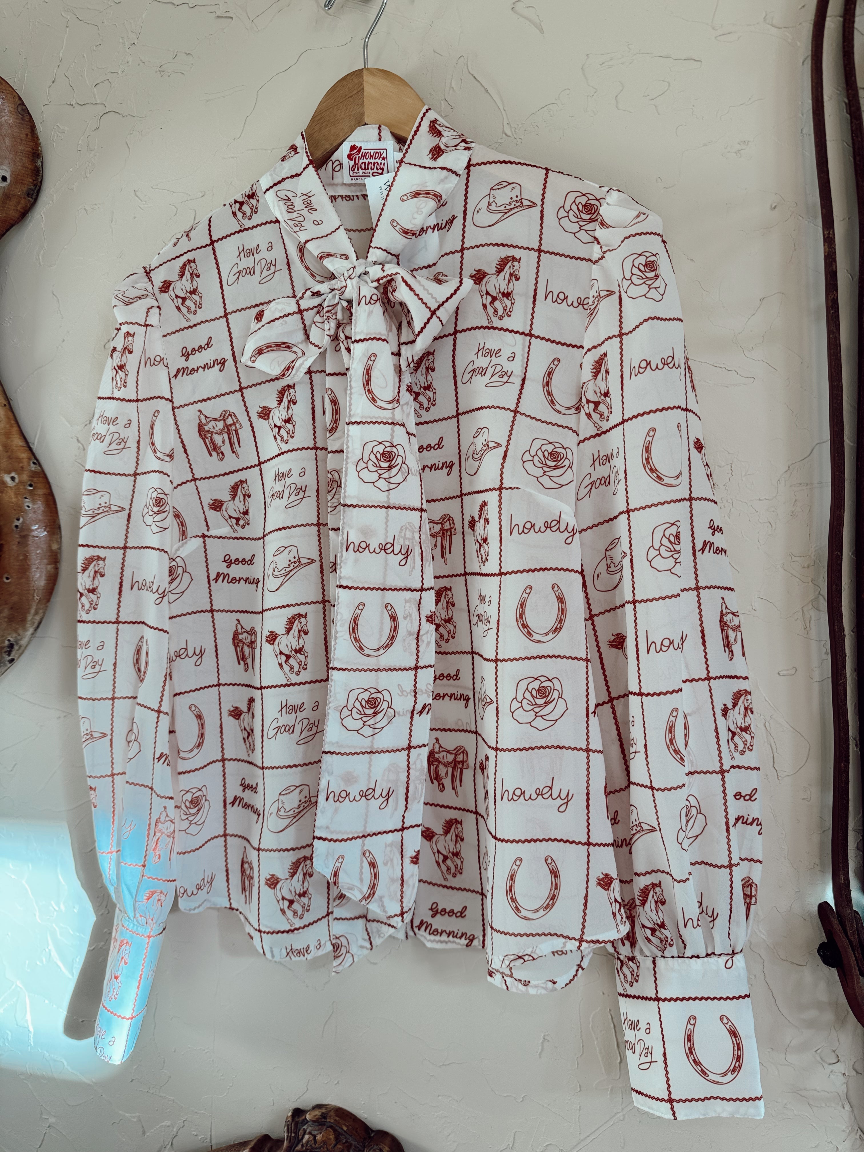 The Howdy Check Top