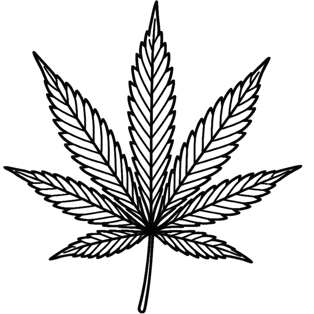 Cannabis Laser Engraved Leaf Green Sleeve