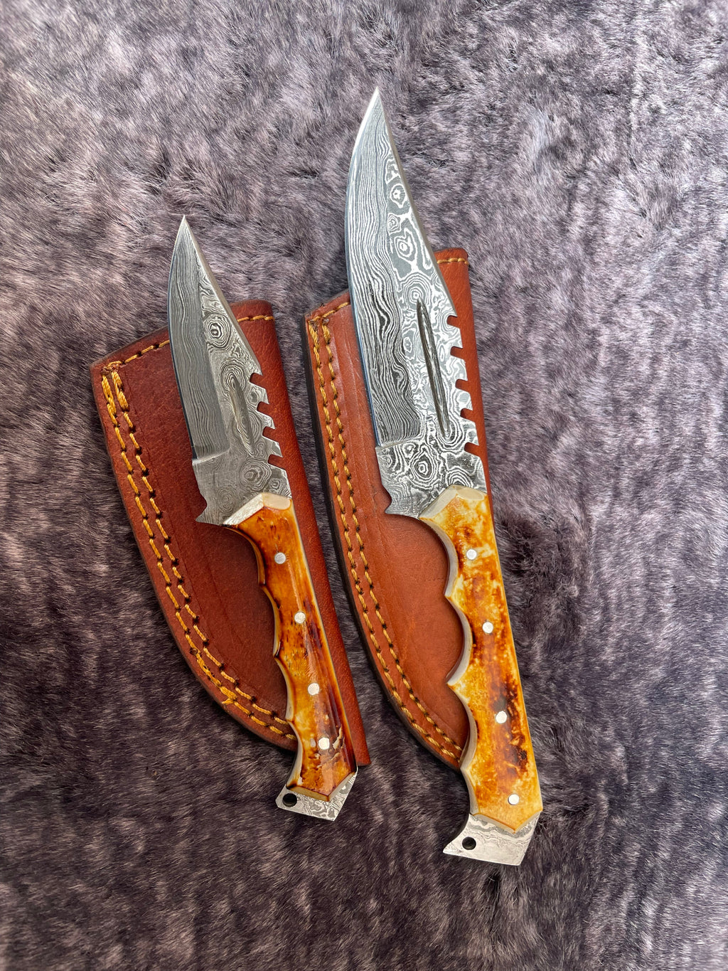 Arrival TD-306 Burnt Bone Matching Knives