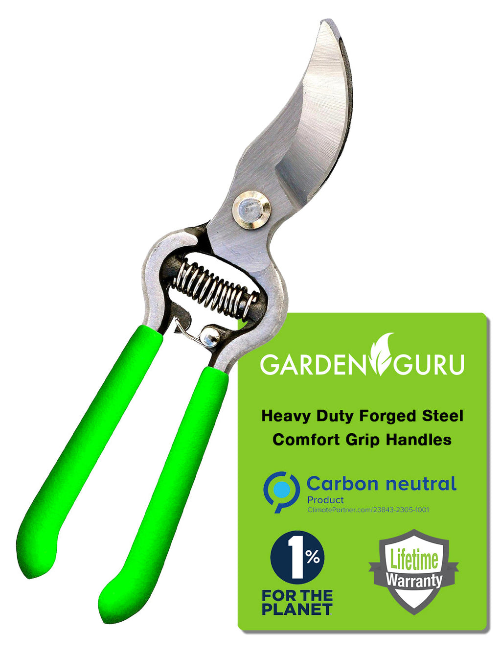 Classic Bypass Pruning Shears Clippers (Green)