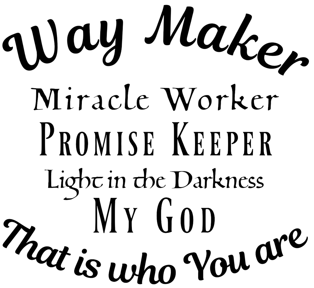 "Way Maker" Custom Laser Engraved Silicone Sleeve