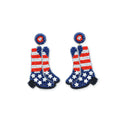 Boots Of Mine Beaded Earrings