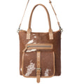 Mesa Maverick Tote Bag in Brown & White