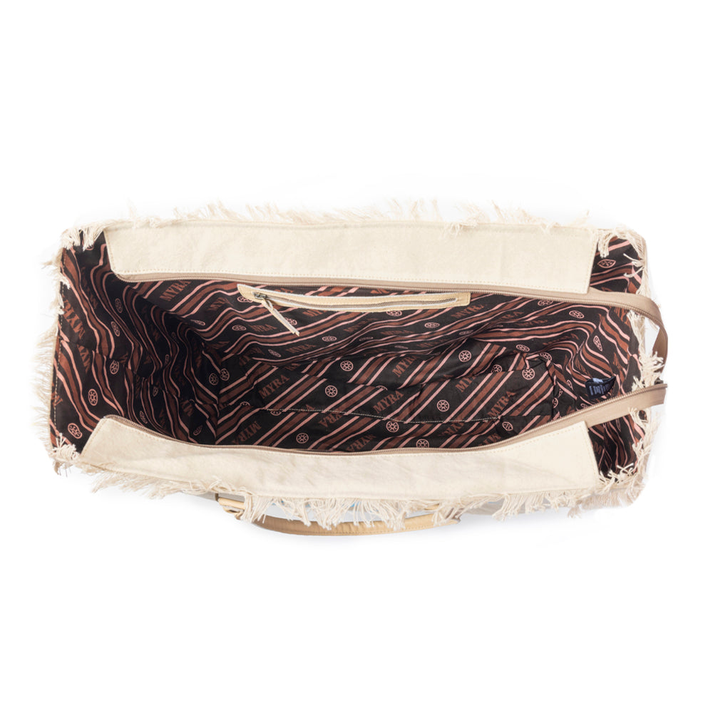 Saint Tropez Weekender Bag In Sand