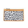 Savannah Chic Leather Credit Card Holder in Leopard Print
