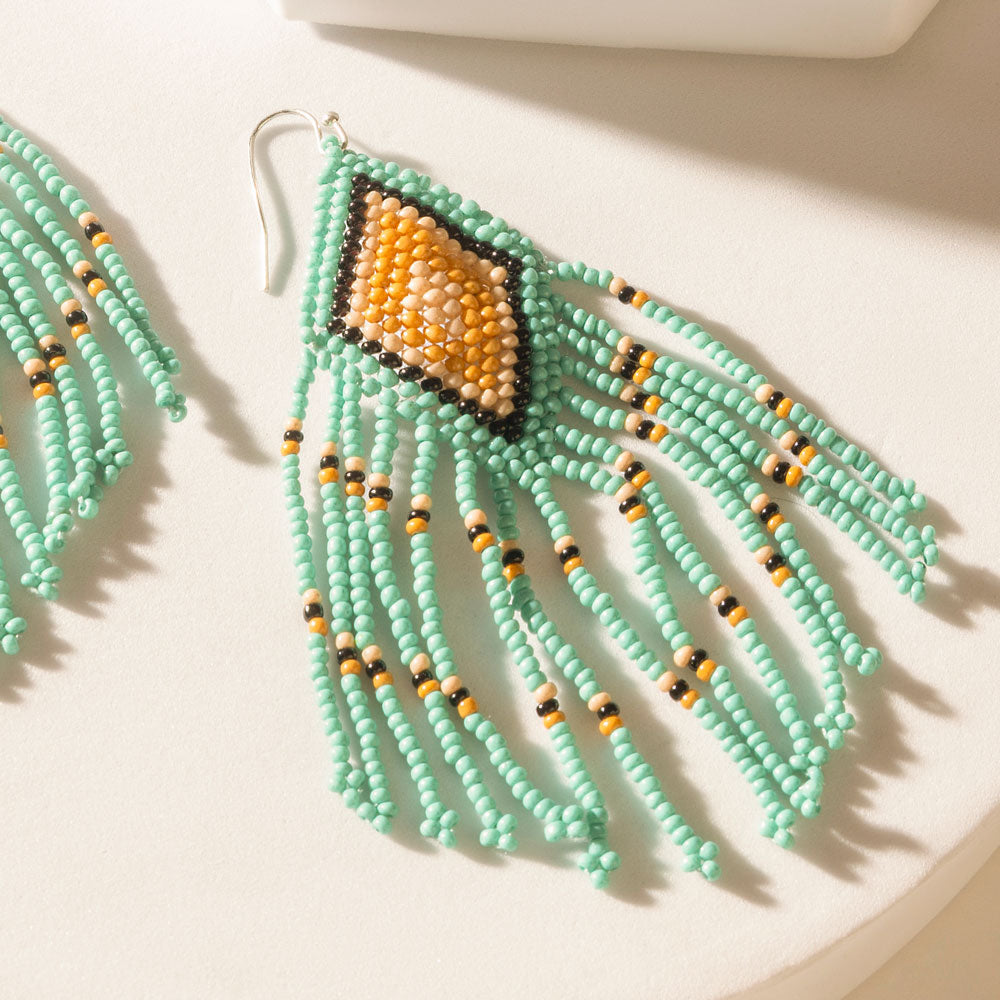 Myra Dakota Diamond Earrings in Sky Teal