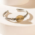 Myra Wanderer's Orb Cuff in Brushed Silver