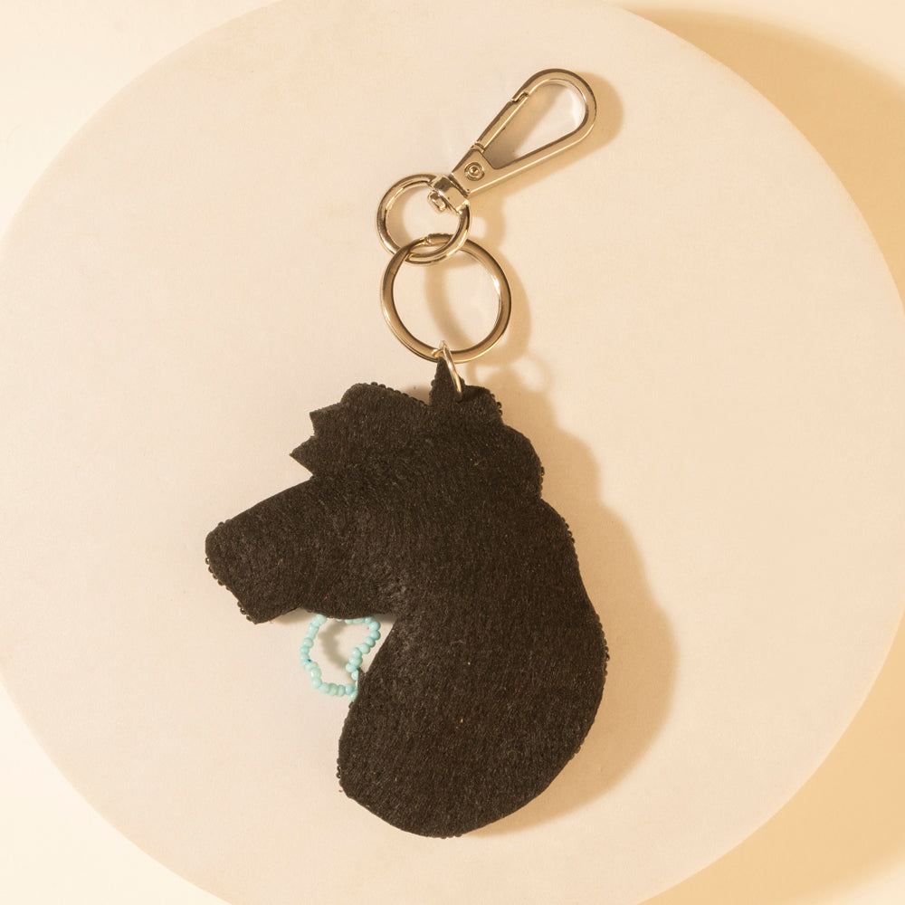 Myra Chief Mustang Keychain in Sable Tan