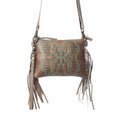 Myra ThunderFly Fringed Leather Bag in Mojave Brown