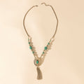 Myra Relic Pendant Necklace in Turquoise Vein