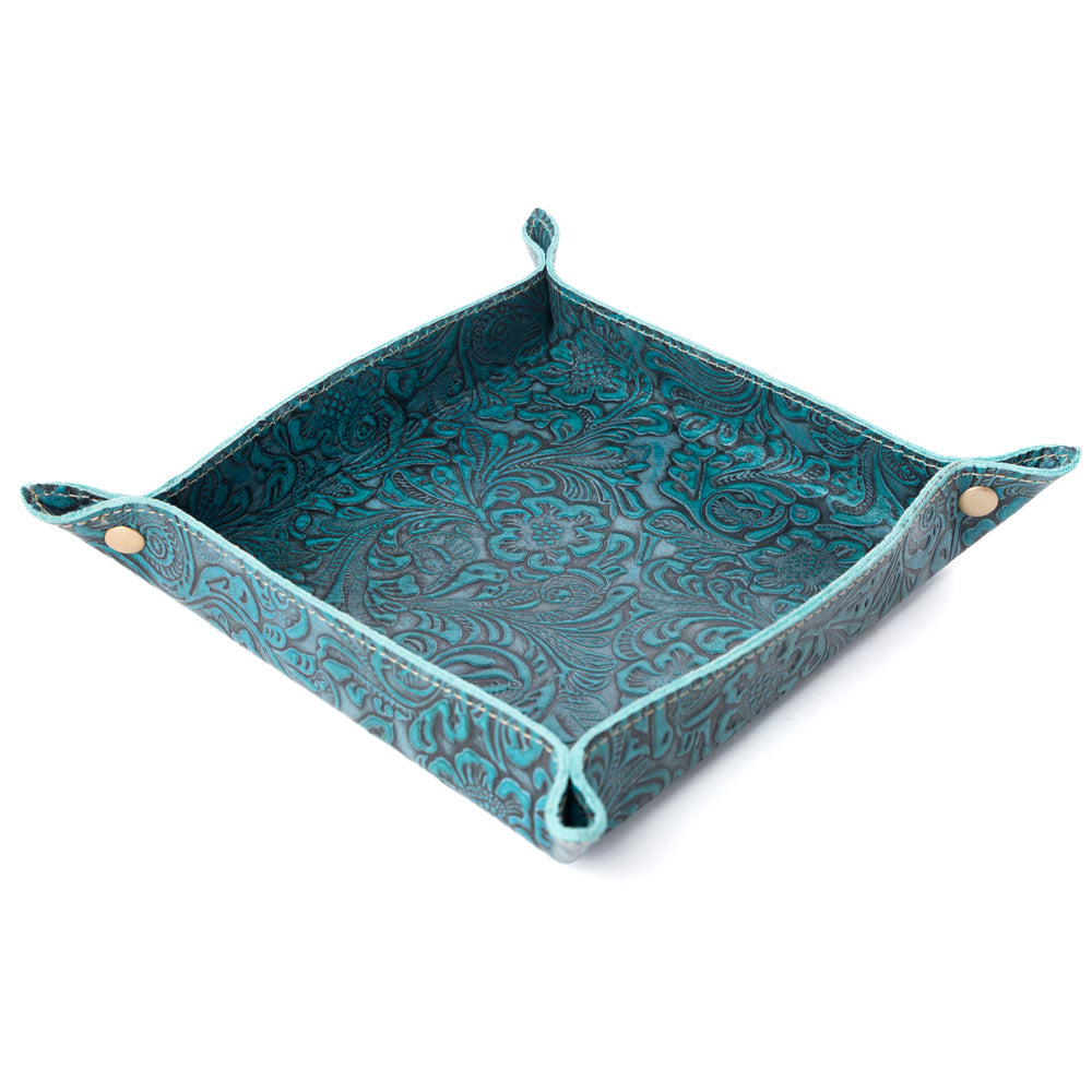 Myra Copperwind Leather Tray in Clay Horizon