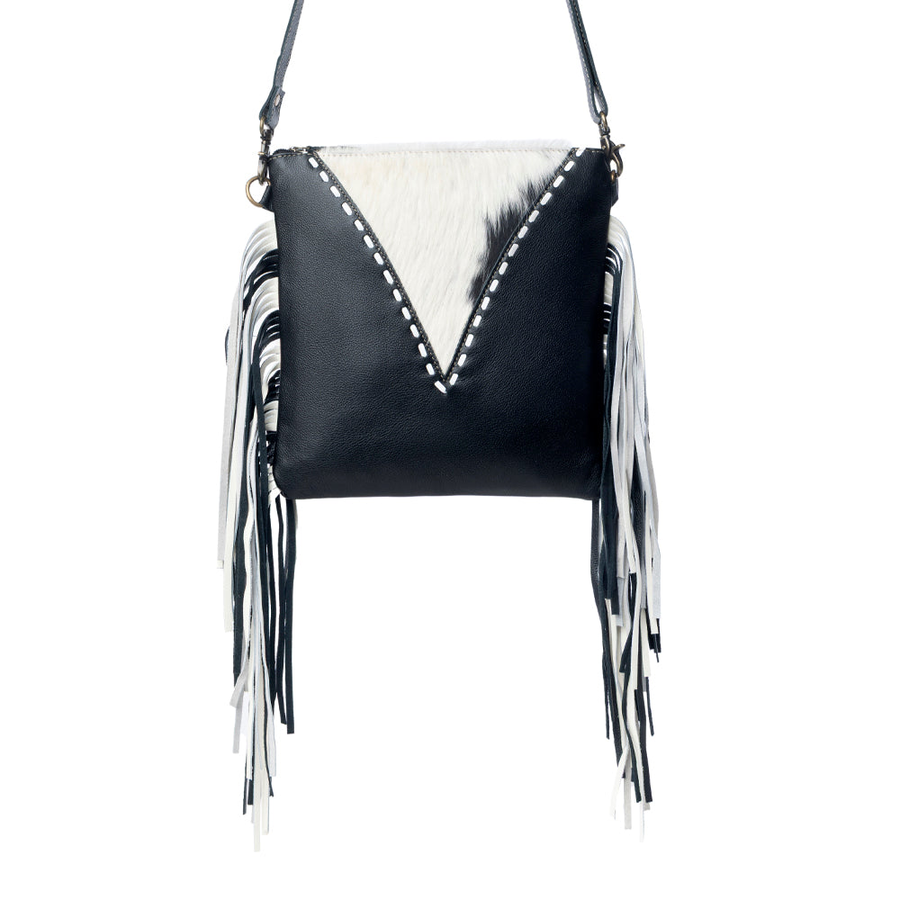 Myra Chilton Draw Hairon Concealed Carry Bag – Stylish Cowhide & Leather Crossbody with Adjustable Leather Strap