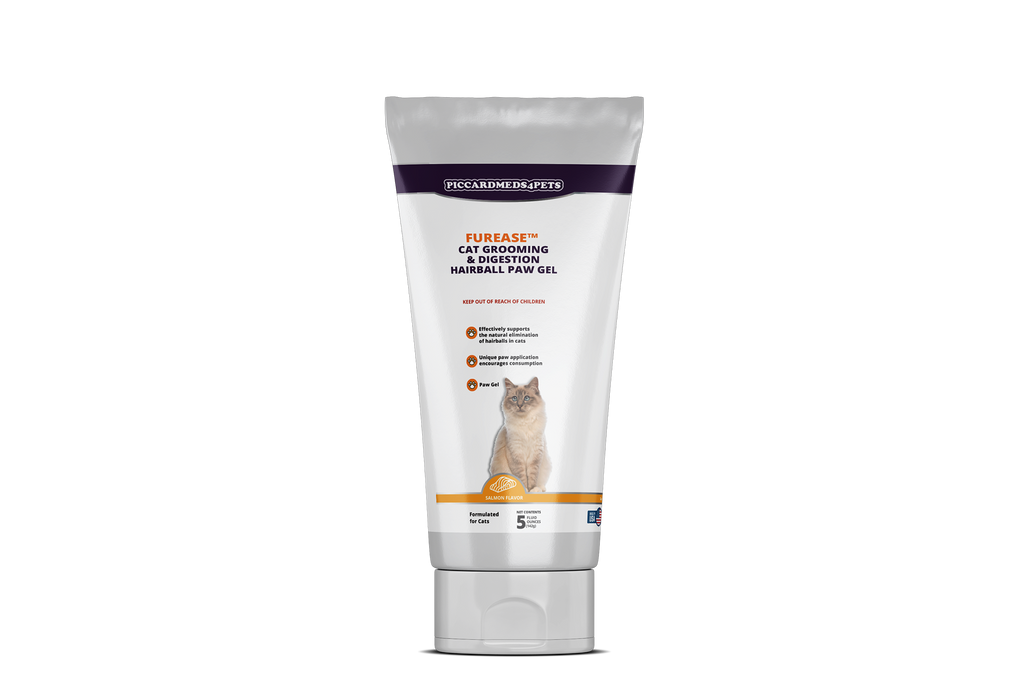 Piccardmeds4pets FurEase Cat Grooming & Digestion Hairball Paw Gel 5 oz.