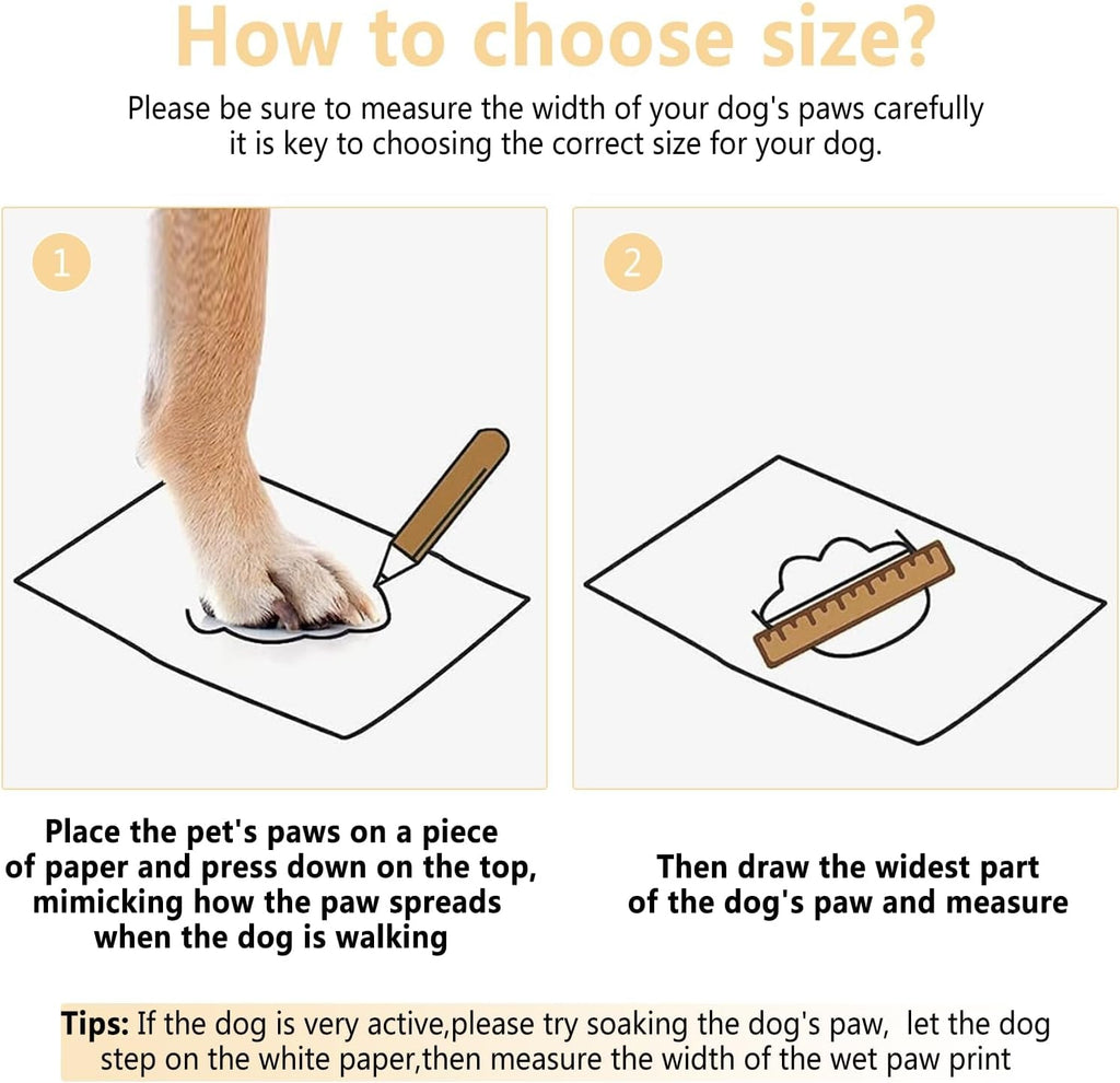 Croc-Style Dog Shoes – 4 Pack Set