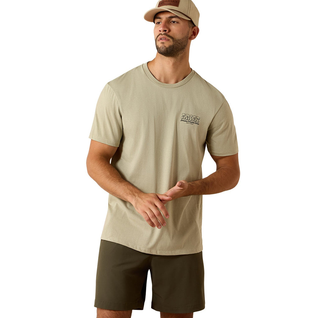 Ariat Mens Short Sleeve Shirt, Porcupine Posse Western Graphic Tee