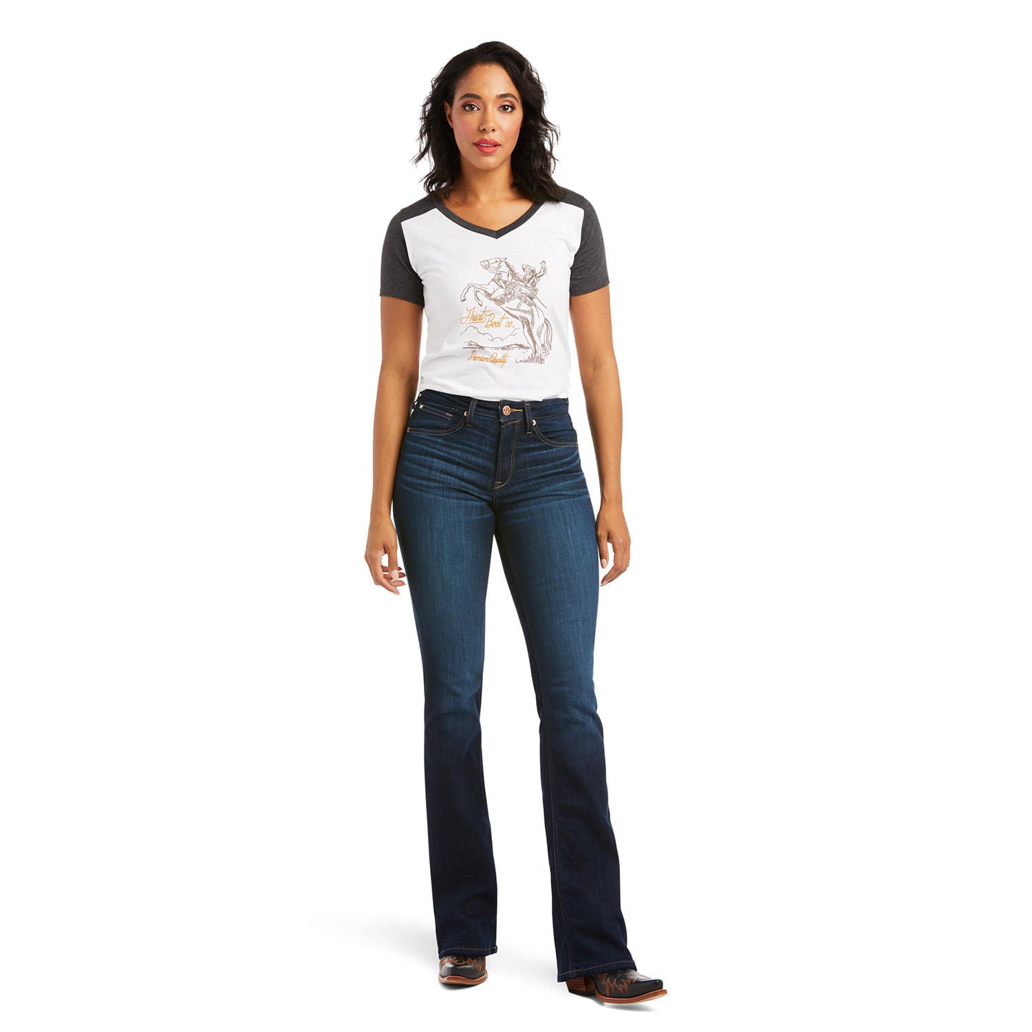 Ariat R.E.A.L. High Rise Ballary Boot Cut Jean