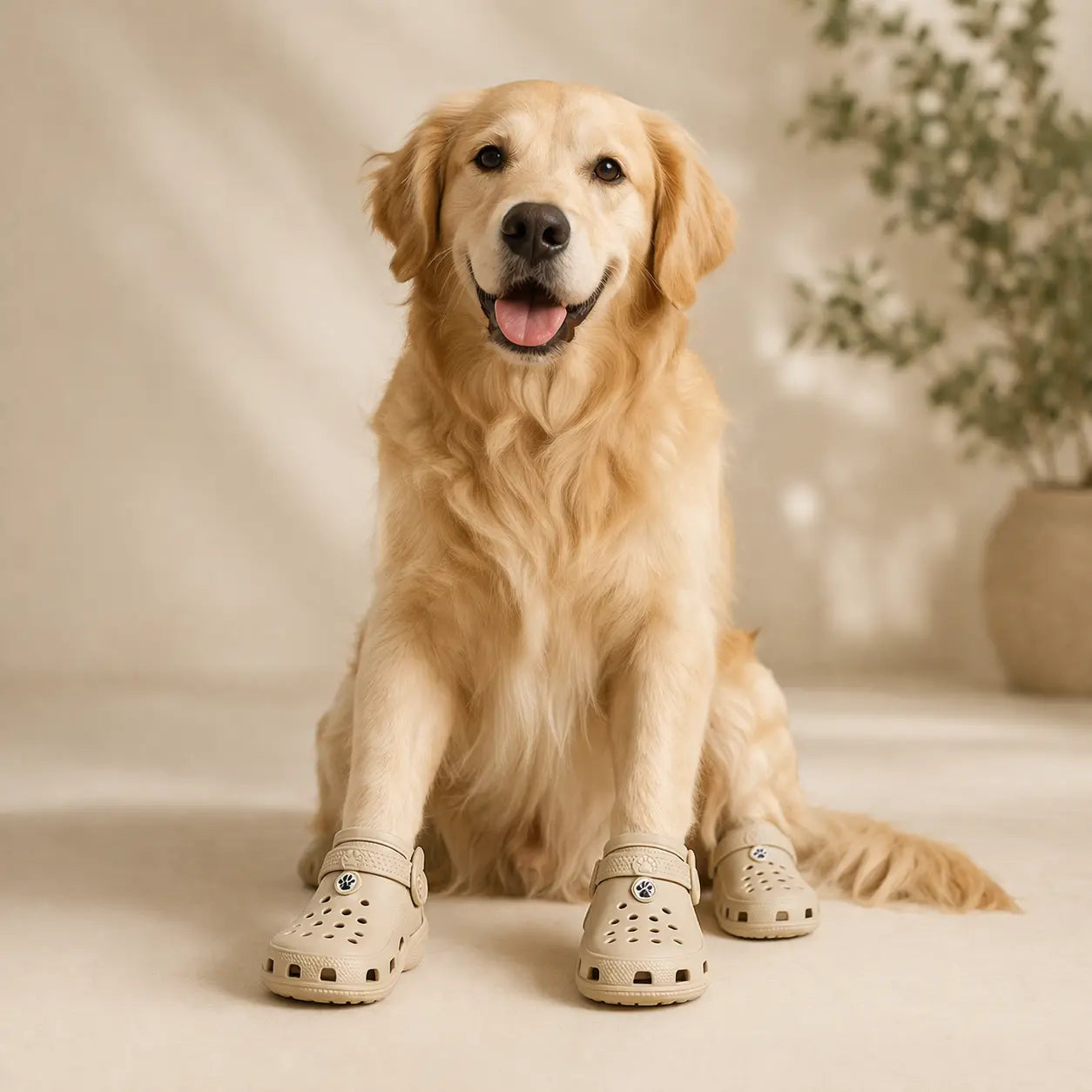 Croc-Style Dog Shoes – 4 Pack Set