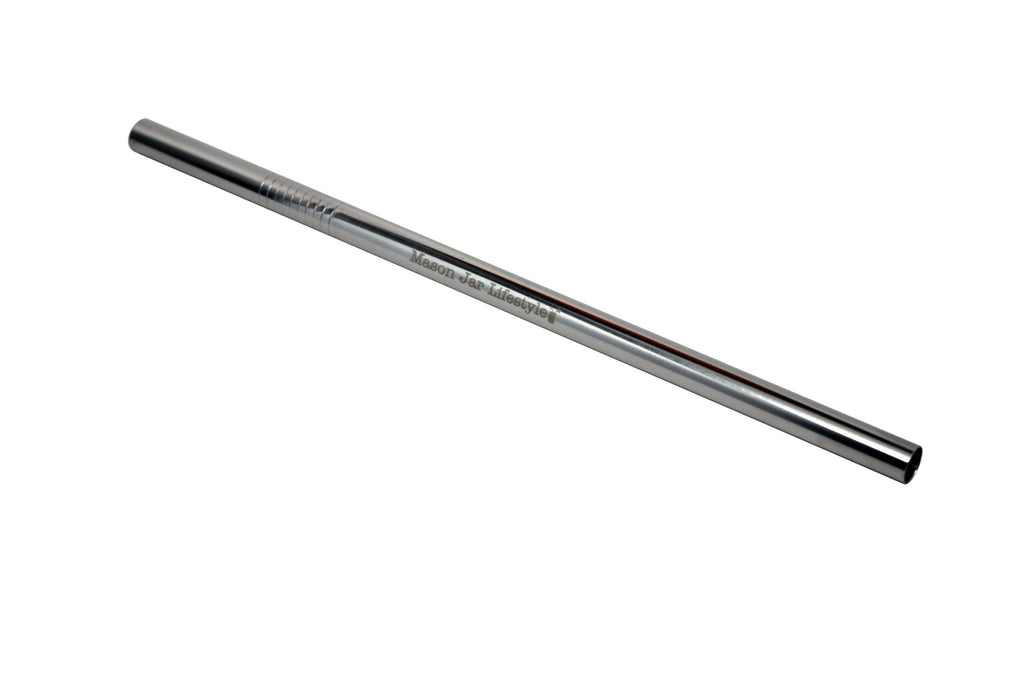 Long 9" Stainless Steel Boba Straws for Quart Mason Jars