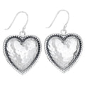 Big Heart Sterling Silver Earrings
